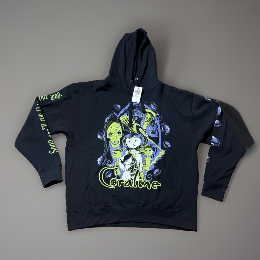 Coraline Group Tonal Print Hoodie Size 2XL New With Tags